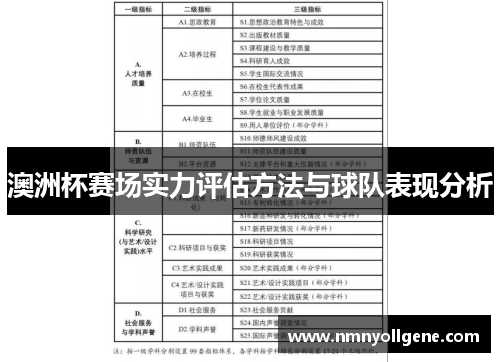 澳洲杯赛场实力评估方法与球队表现分析